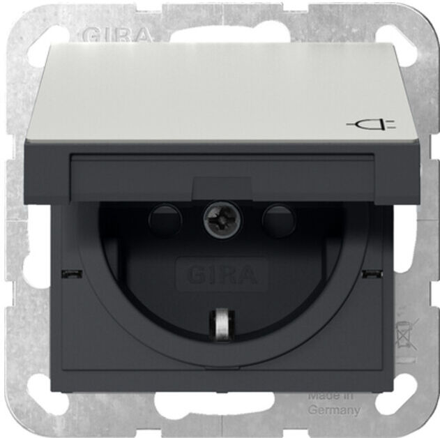 Gira Prise SCHUKO KD + SH Inox 4414600 (4414600)