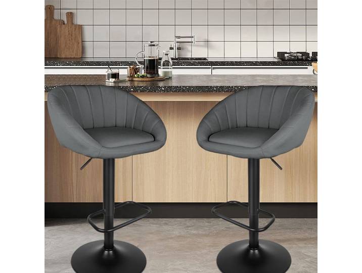 JEOBEST Tabourets de Bar set de 2 Chaises de Salle à Manger Capacité de Charge 120kg Chaises de Cuisine ergonomiques