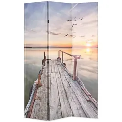 vidaXL Raumteiler klappbar 120 x 170 cm See mit Steg