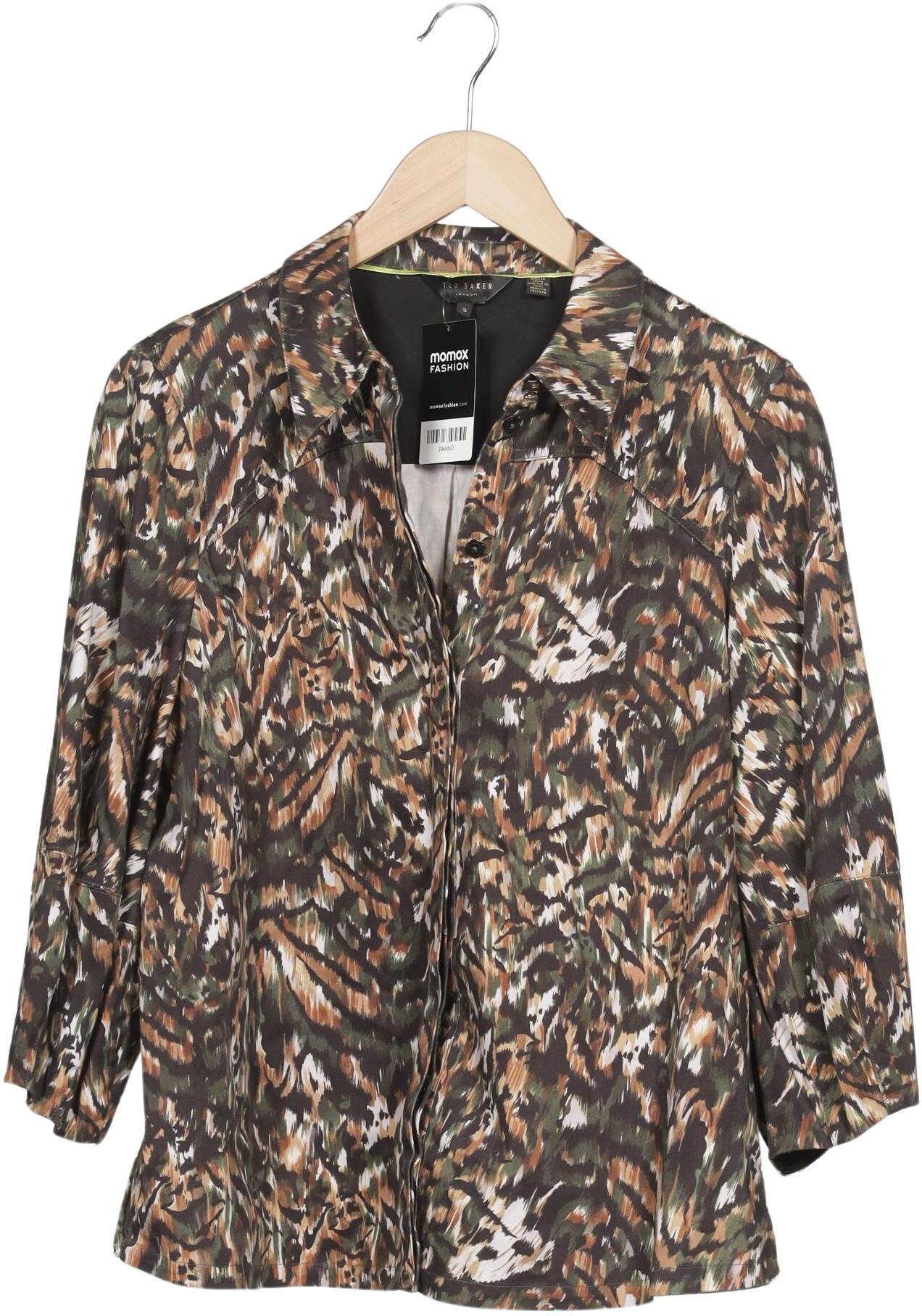 TED Baker Damen Jacke, Mehrfarbig, Gr. EU 40 (Ted Baker 3), Baumwolle / Elasthan - Second Hand