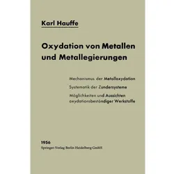 Oxydation von Metallen und Metallegierungen, Fachbücher von Karl Hauffe
