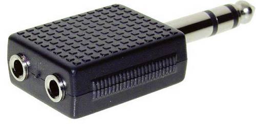 TRU Components Klinken-Adapter Klinkenstecker 6.35mm - Klinkenbuchse 3.5mm Stereo Polzahl:3