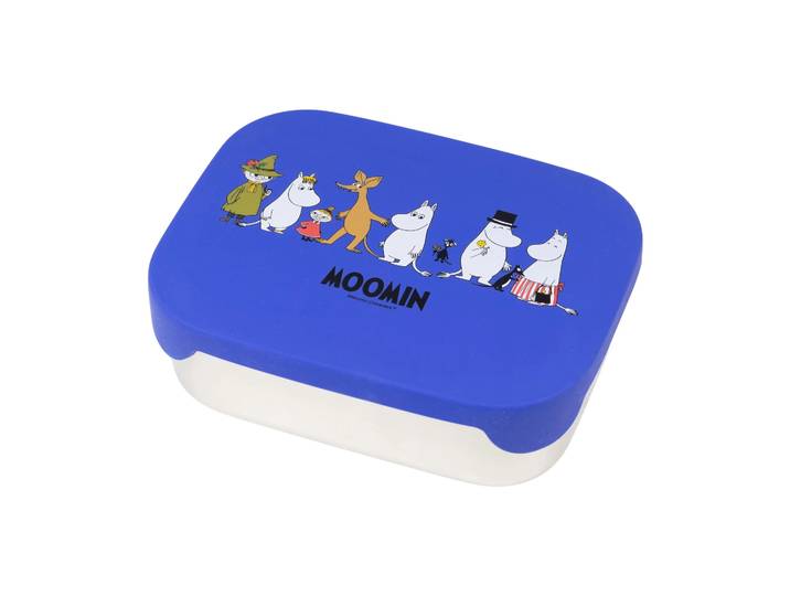 Rätt Start Boîte à déjeuner Mumin Familj en métal 13x17 cm Bleu
