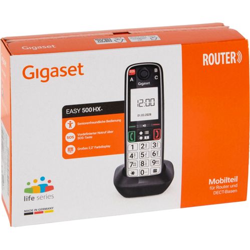 Gigaset EASY 500HX Seniorentelefon schwarz