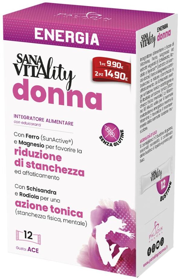 PALADIN PHARMA SpA Sanavitality Energia Donna, 12 Stick Pack