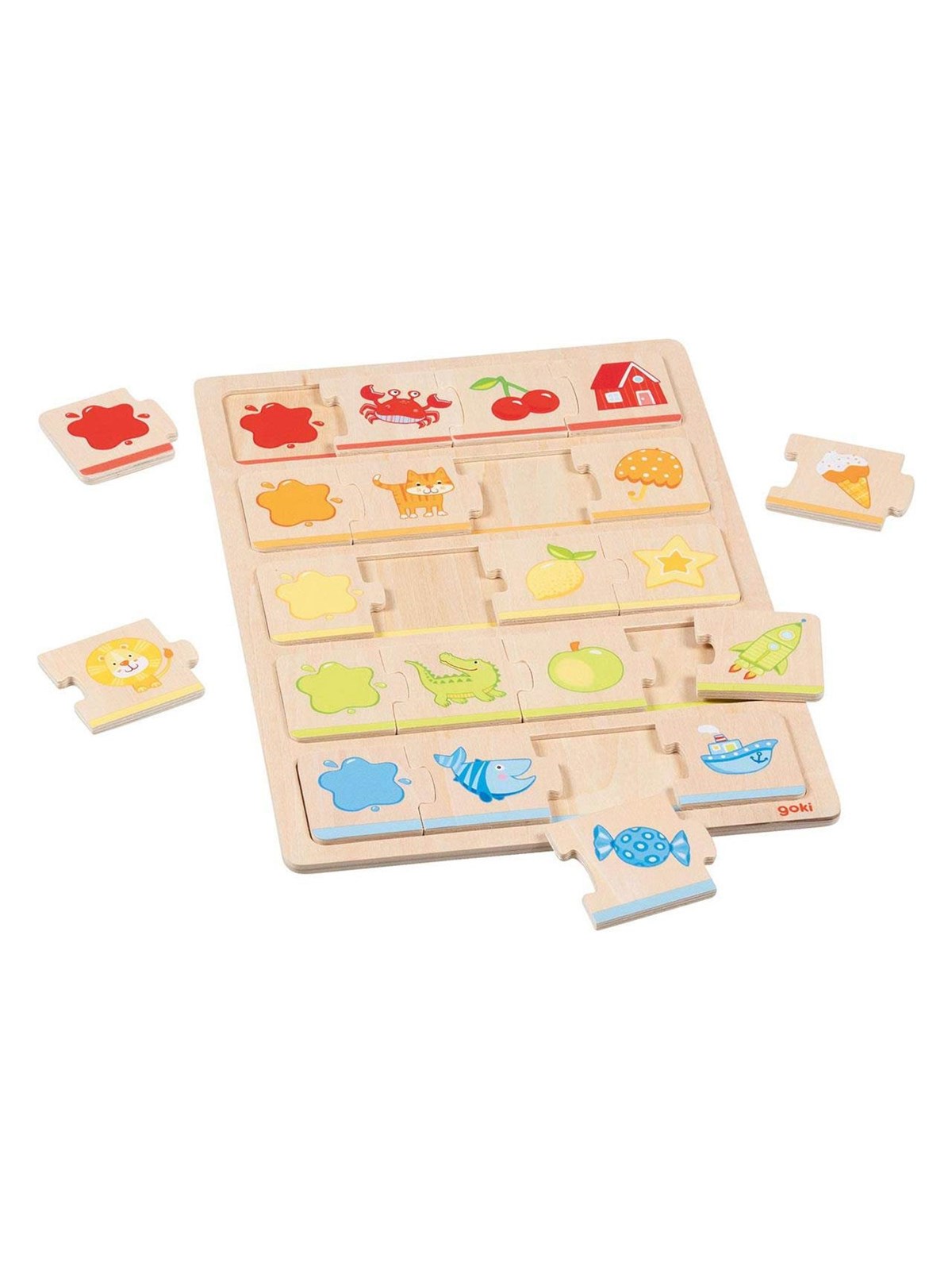 Goki My First Color Jigsaw Puzzle 20 pcs. Holz