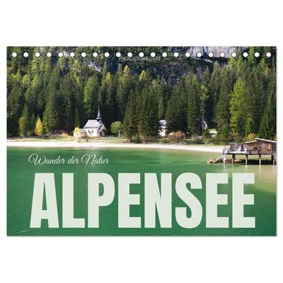 Alpensee - Wunder der Natur (Tischkalender 2026 DIN A5 quer), CALVENDO Monatskalender