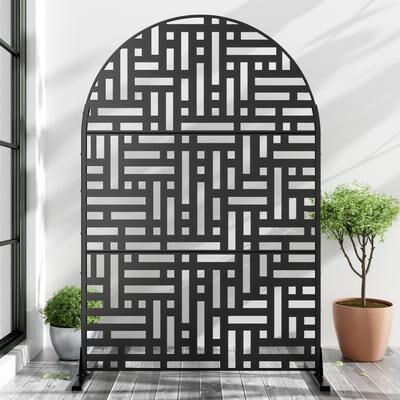 Dovelina Metal Privacy Screen Outdoor Privacy Screen Outdoor Privacy Panel