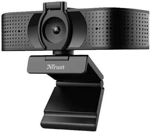 Trust Teza 4K-Webcam 3840 x 2160 Pixel Standfuß, Klemm-Halterung