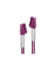 Lindy Patch-Kabel LC Multi-Mode M bis M 2 m Glasfaser 50/125 Mikrometer OM4 halogenfrei Violett (46341)