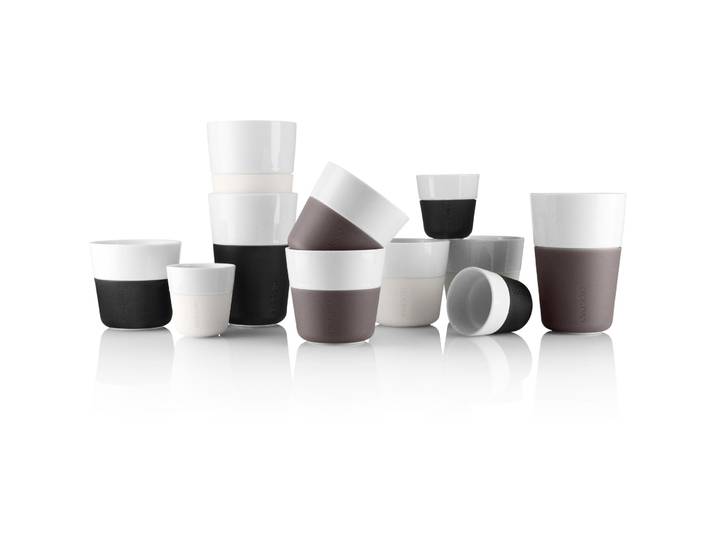 Kaffeebecher-Set Eva Solo Hellgrau, Weiss, Weiss Porzellan H 12.5 cm 360 ml - Kaffeebecher-Set