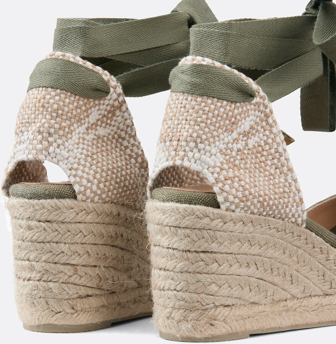 CASTANER Espadrilles compensées en toile Carina