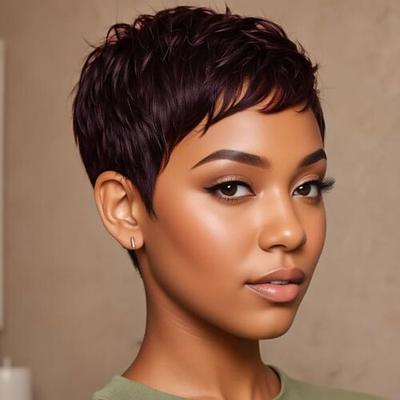 kurze Pixie-Cut-Haarperücken, Kunsthaarperücken für schwarze Frauen, kurze Perücke, weibliche Frisuren