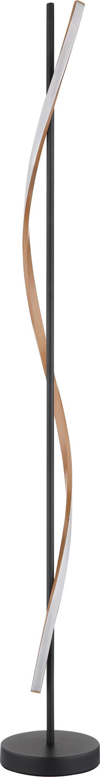 Globo Watkins Design LED-vloerlamp bruin/zwart