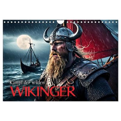 Kampf der wilden Wikinger (Wandkalender 2026 DIN A4 quer), CALVENDO Monatskalender