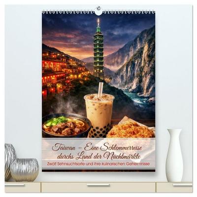 Taiwan – Eine Schlemmerreise durchs Land der Nachtmärkte (hochwertiger Premium Wandkalender 2027 DIN A2 hoch), Kunstdruck in Hochglanz