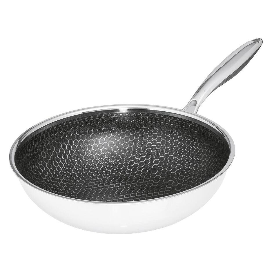 Just Vegan HSN Wok (Bratpfanne, Edelstahl, 28 x 10 cm) (JUST VEGAN)