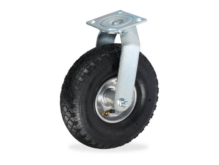 Relaxdays Roue pivotante 3.00-4 pneumatique