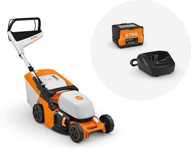 STIHL Tondeuse sans fil RMA 443, avec batterie AK 30 et chargeur AL 101 (WA400111435)