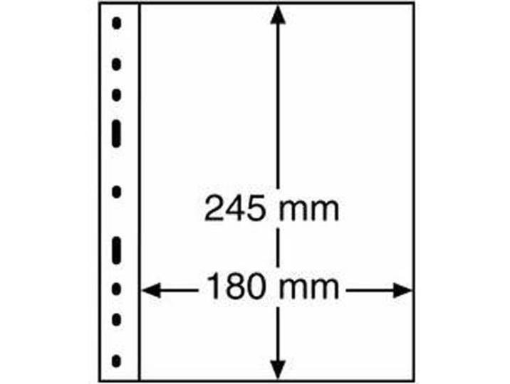 plastic pockets OPTIMA, 1-way division, clear