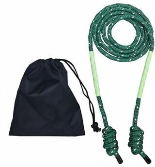 Clever Finds Heavy Weighted Jump Rope Handleless Resistance Cardio Training Rope dark Green