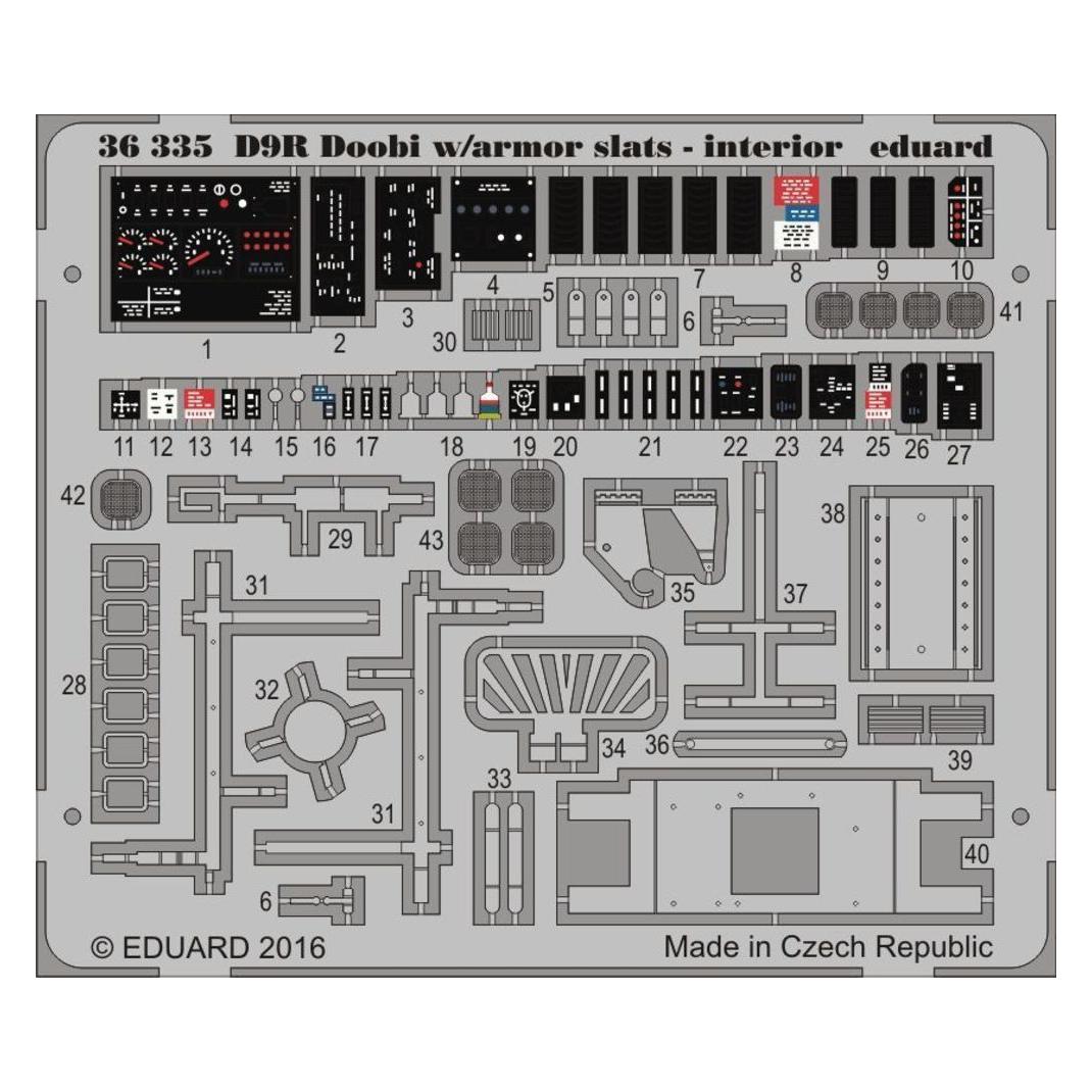 Eduard D9R Doobi w/armor slats-interior f.Meng (36335)