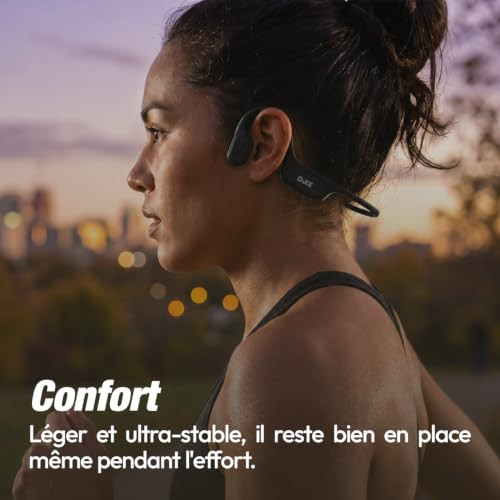D-JIX TRITON 600 Wireless Bone Conduction Koptelefoon met Bluetooth en MP3 - Oranje