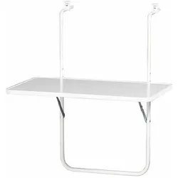 Balkonklapptisch ca. 40x60 cm Weiß