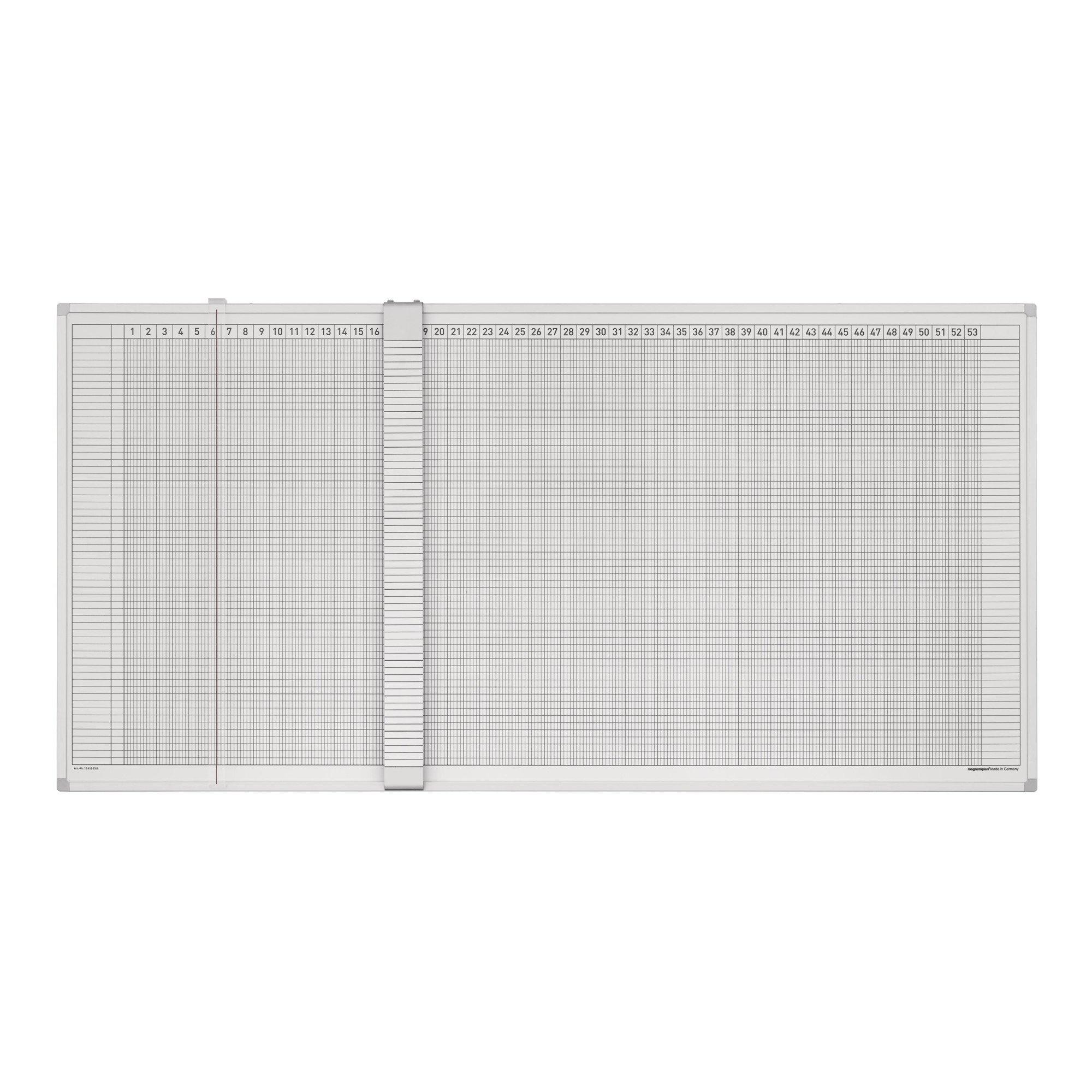 Magnetoplan Aktivitäten- und Urlaubsplaner, Deutsch, 5 Tage, 80 Mitarbeiter ; HOLTZ (3703055)