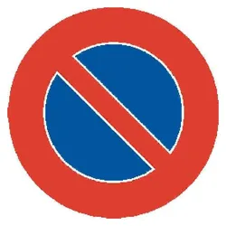 BRW, Sicherheitskennzeichnung, Signaltafel Parkieren verboten 17.50