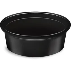 Dressingbecher (PP) Dressingboxx schwarz Ø70mm 50ml