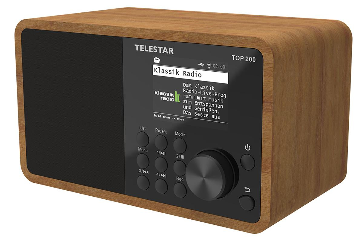 Telestar TOP 200 Multifunctionele Houten Radio