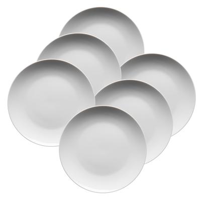 Dessertteller MÄSER "BARCA, Dessertteller Set, Porzellan", weiß, Ø:20,5cm, Porzellan, Speiseteller, Teller Set