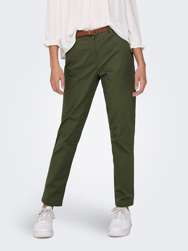 JDY Chino "Chicago" in Grün - L/L32
