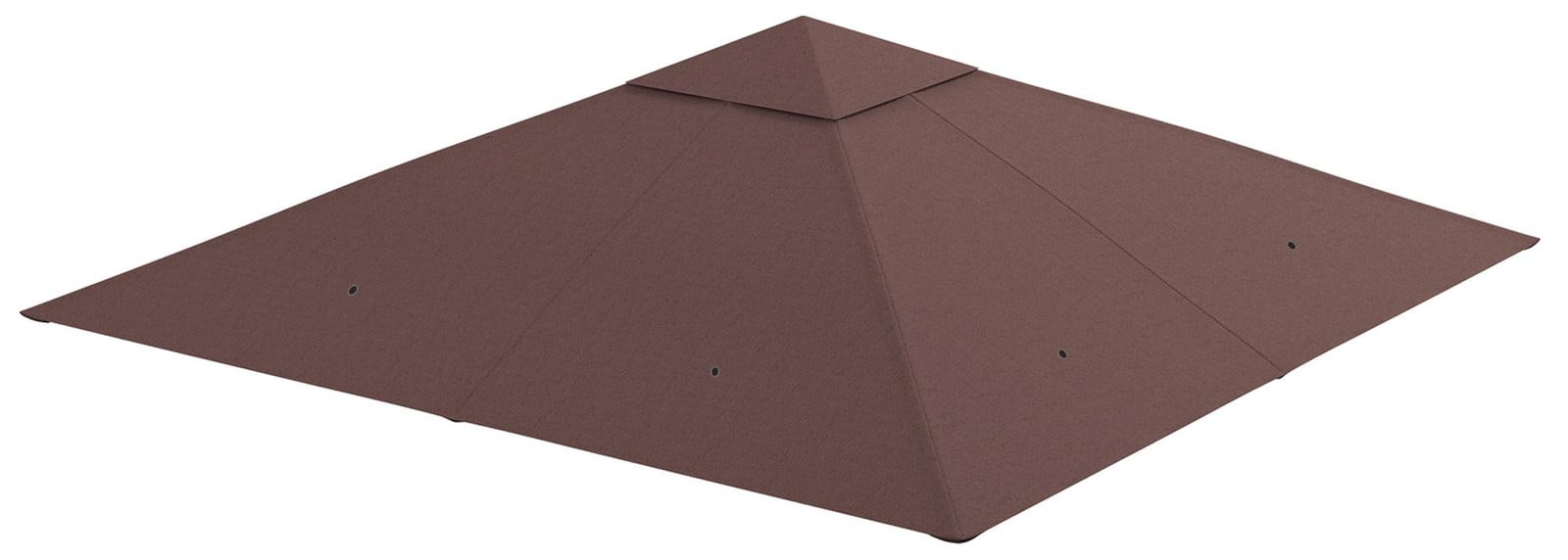 Outsunny Vervangend dak voor paviljoen, koffiekleur, 2,98 x 2,98 m