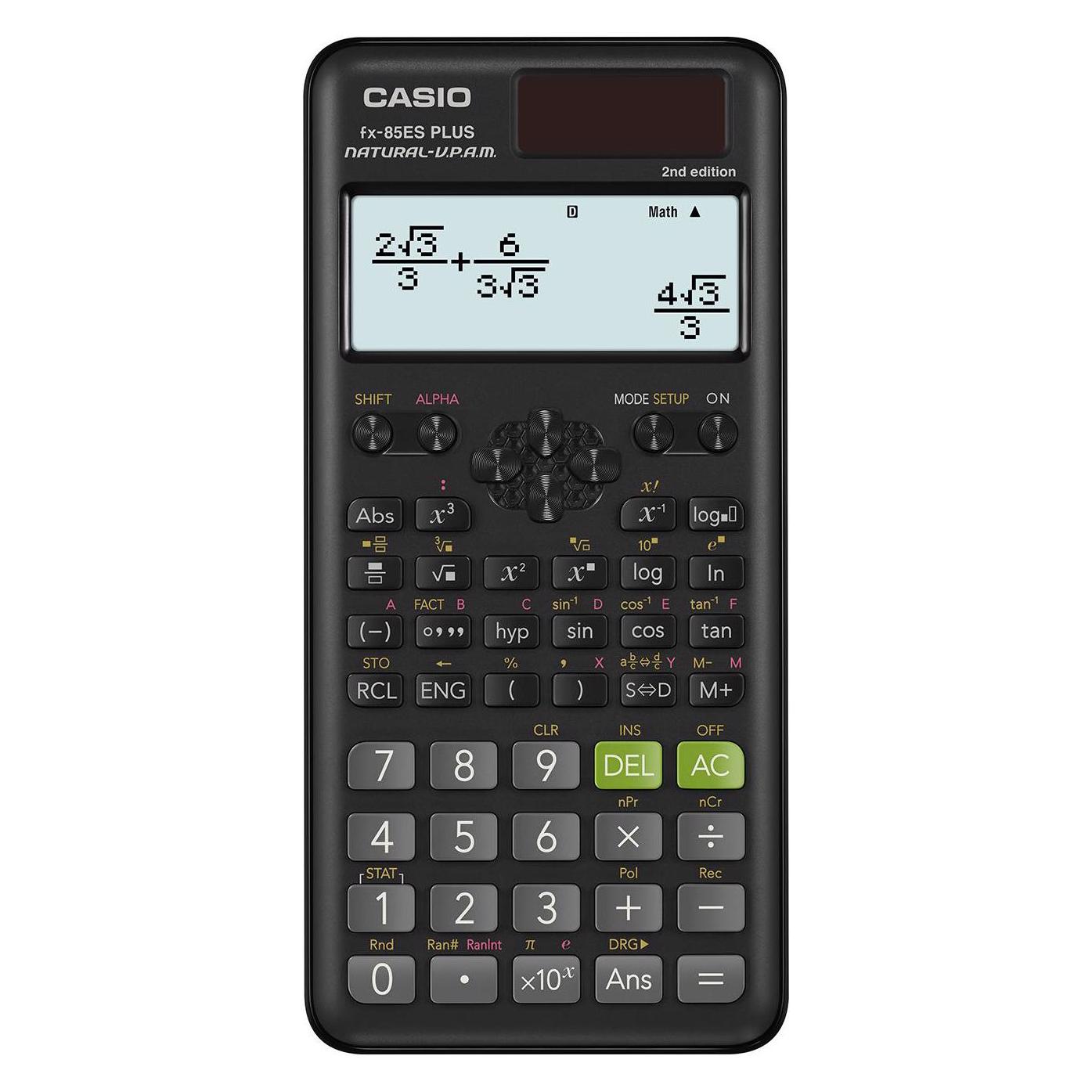 Casio FX-85ES Plus 2nd Edition (Batteriebetrieb, Solarenergie) (FX-85ESPLUS-2)
