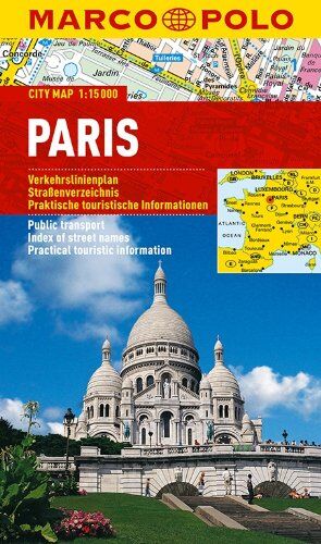 MARCO POLO Cityplan Paris 1:15 000: Verkehrslinienplan, Straßenverzeichnis, Praktische touristische Informationen - Preis vom 15.10.2026 23:06:25 h