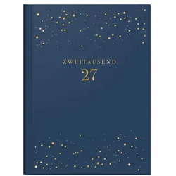 Brunnen Taschenkalender Wochenkalender »Starry Night 2027« A6 blau