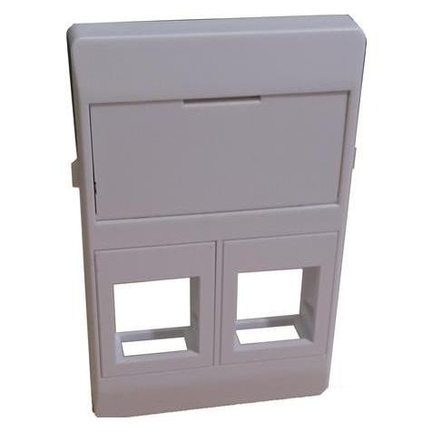 Csdk SL Dataudtag 2xrj45 Keystone Type F Hvid (RLP2051T2-169)