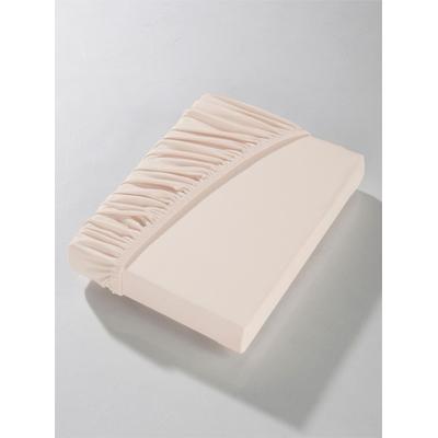 Betttuch WÄSCHEPUR Gr. 1, beige (natur), B/L: 100cm x 200cm, 1 Stk., Jersey, 27cm, Jersey, 50% Baumwolle, 50% Modal, Bettlaken