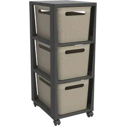 Rotho, Rollcontainer, Tower Brisen (30 x 37 x 77 cm)