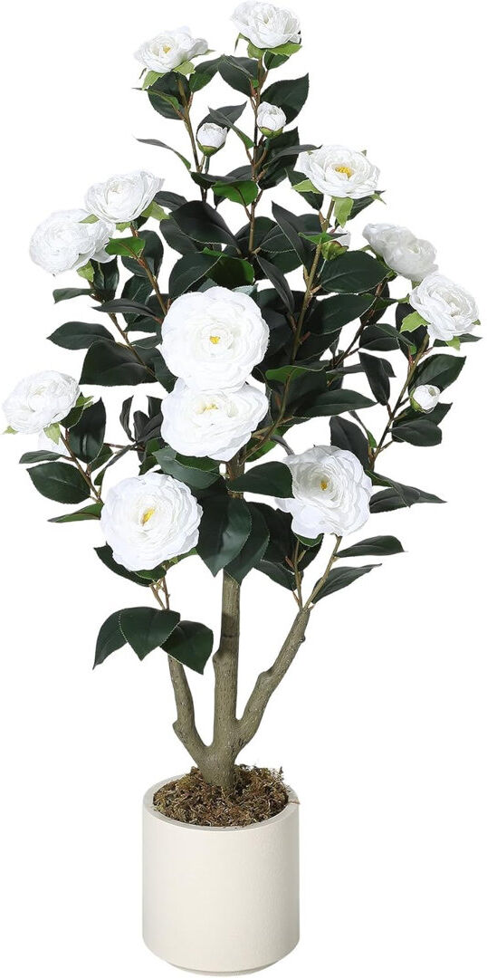 17 Stories 7.09 cm H Faux Plant White 7.09cm H X 7.09cm W X 25.59cm D