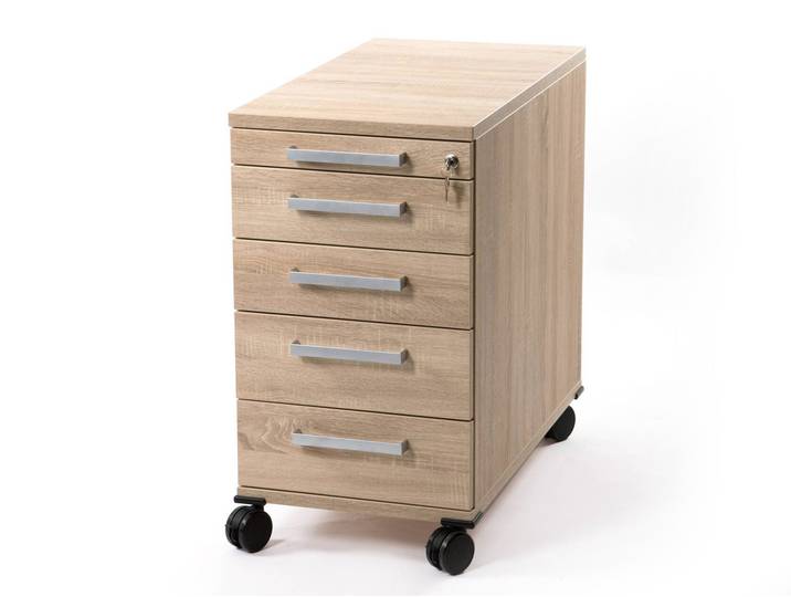 OFFICE ONE Rollcontainer groß mit 4 Organisationsschubkästen