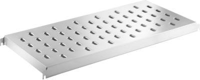 Fachboden, für Regalsystem, Edelstahl, gelocht, B 1500 x T 447 mm