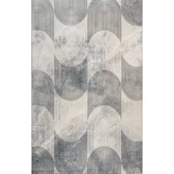Webteppich Creation Eco 200 x 290 cm Polyester Grau