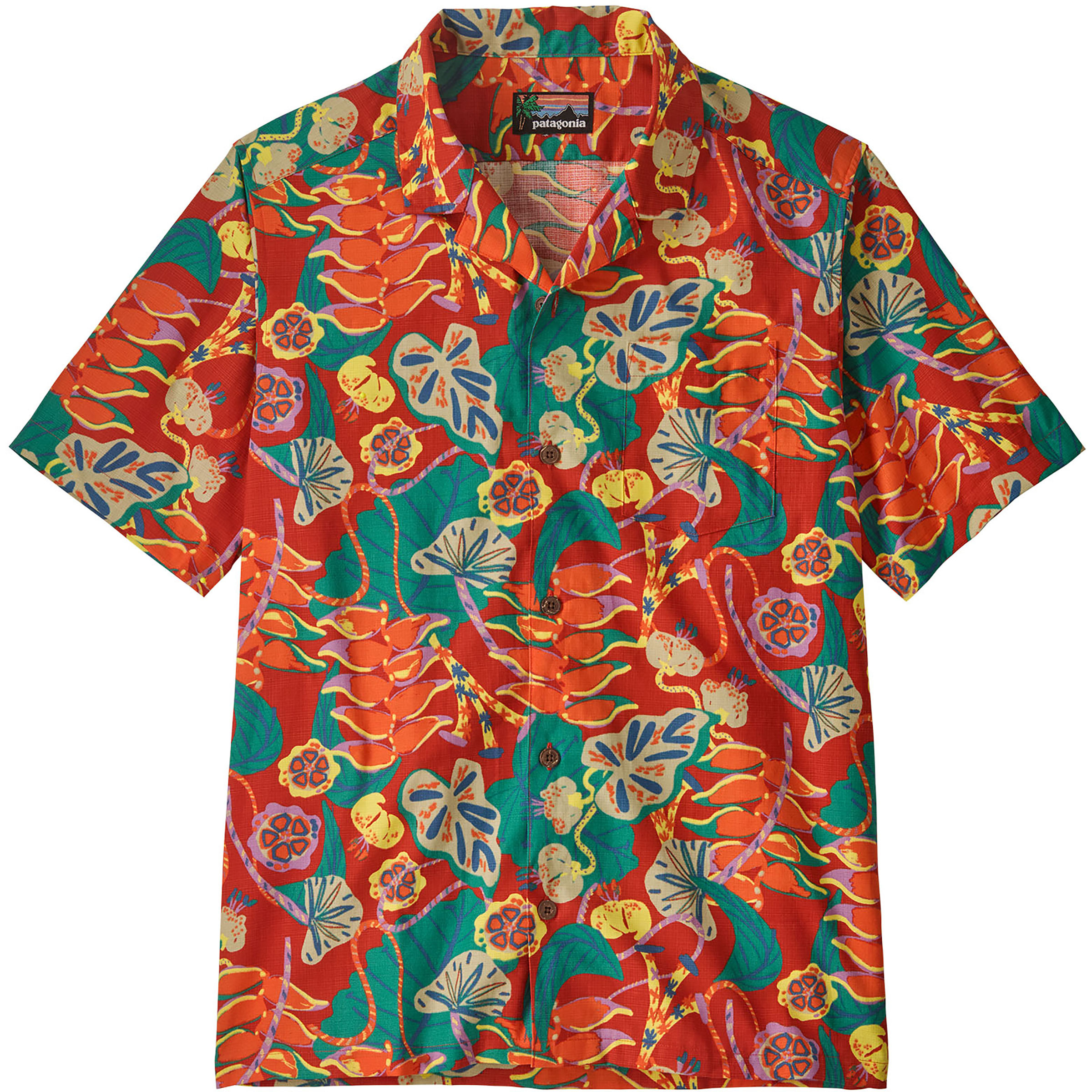 Patagonia Tidal Threads Camp Herren Hemden orange Größe S Lifestyle Hautfreundlich