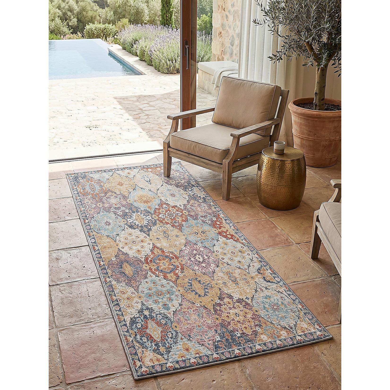 Outdoor-Läufer Niederflor Mehrfarbig 80x150 cm - LIMMAT Kadima