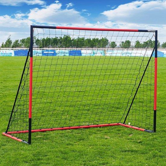 Stahl-Fußballtor 3x2,5m 6x4m 8x6m für Kinder und Erwachsene, wetterfest, schnell zu montieren, dauerhafte Training, schweres Tor für Garten innen und außen