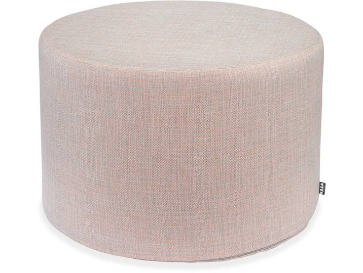 H.O.C.K. Sitzhocker AGORA Romy Outdoor Hocker rund ø60x40cm coral hellgrau kleingemustert, Hocker, Sitzhocker, Pouf Hocker, Barhocker - wetterfest, vielseitig