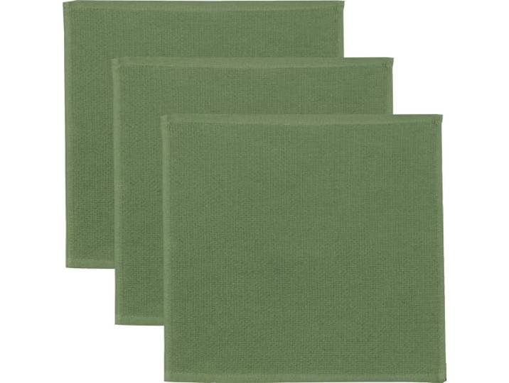 Erwin Müller Reinigungstuch, Putztuch, Putzlappen, Spültuch 3er-Pack oliv Größe 25x25 cm - 100% Baumwolle, zum Spülen oder Staubwischen, robust und langlebig, mit Frottierseite